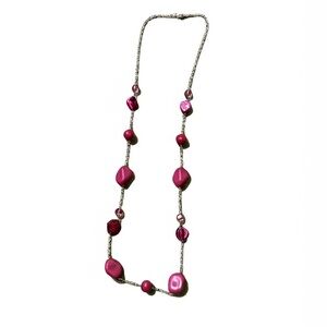 Elegant Pink Beaded Necklace